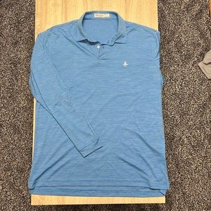 Peter Millar Featherweight Long Sleeve Polo - LARGE